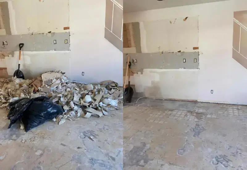 Construction debris removal in Eastvale